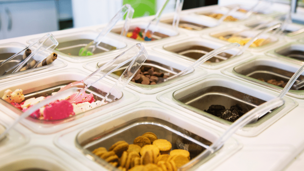 Amazing Frozen Yogurt Full of Love and Happy Moments toppings